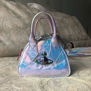 Vivienne Westwood Iridescent Silver Mini Handbag
